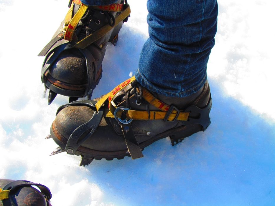 warm hiking shoes